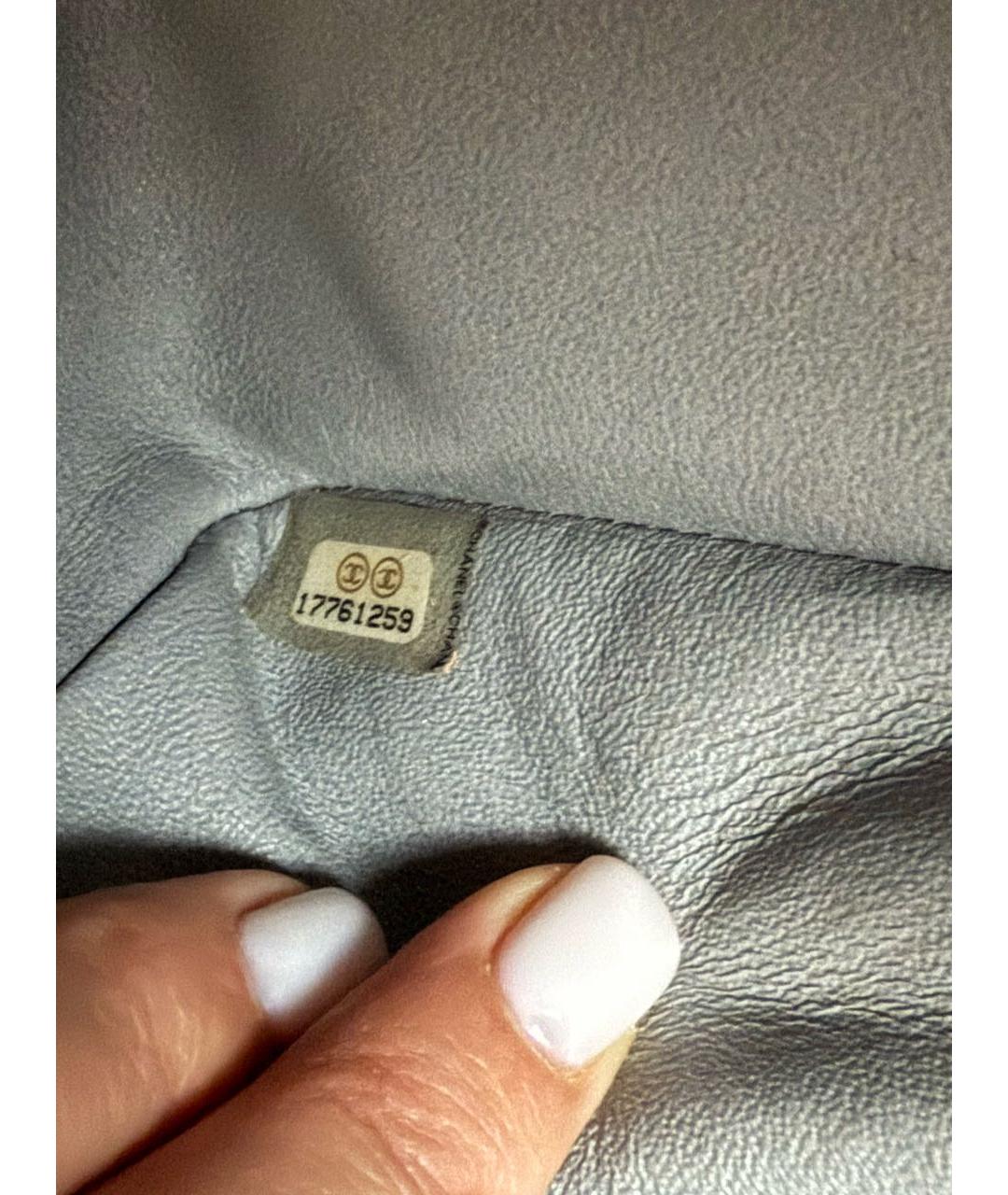 CHANEL Бежевая кожаная сумка через плечо, фото 8