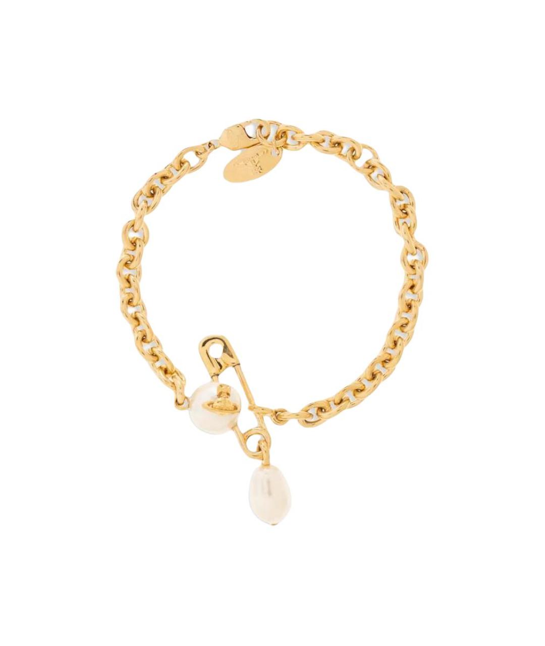 VIVIENNE WESTWOOD Золотой металлический браслет, фото 4