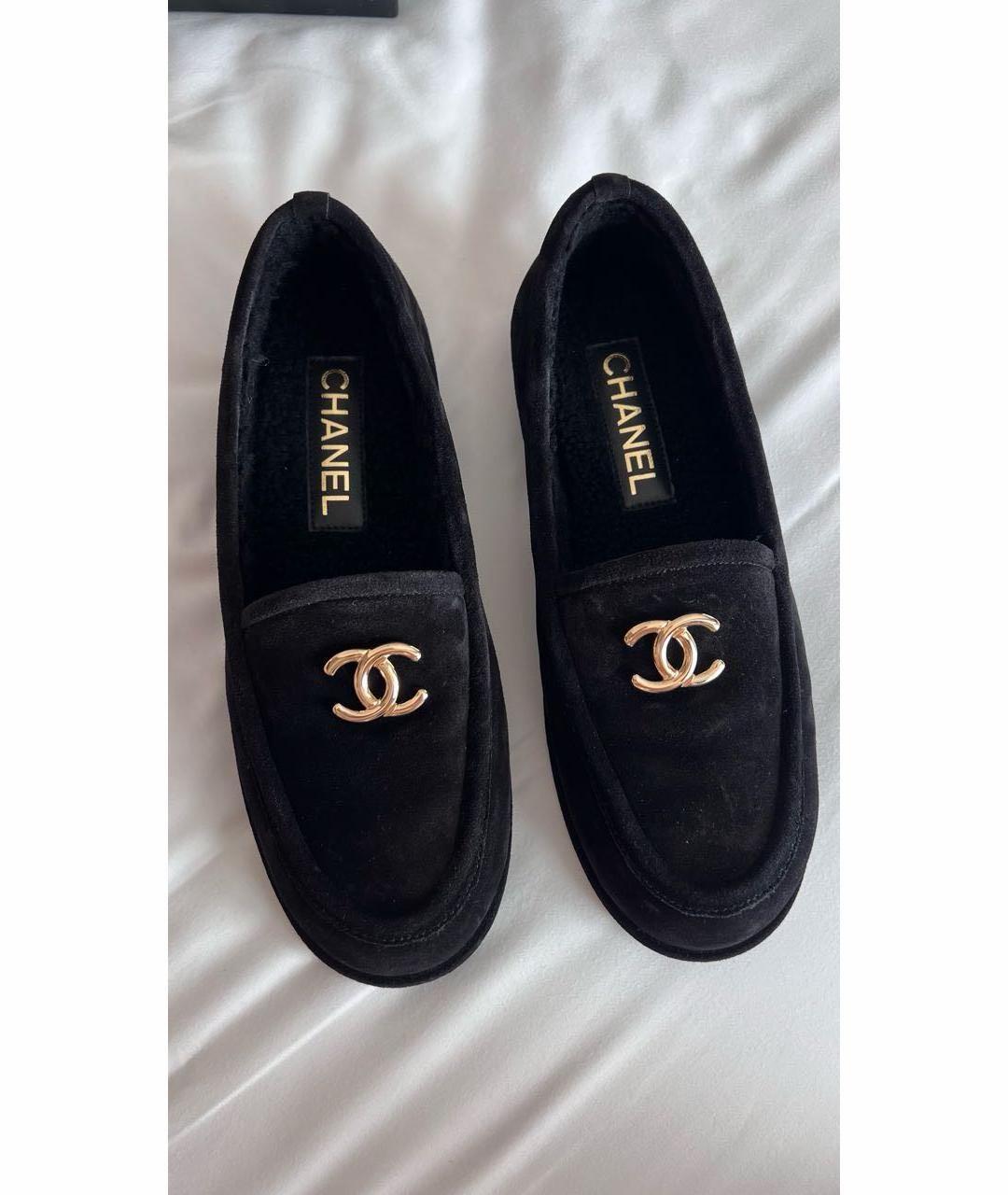 CHANEL Черные бархатные ботильоны, фото 2