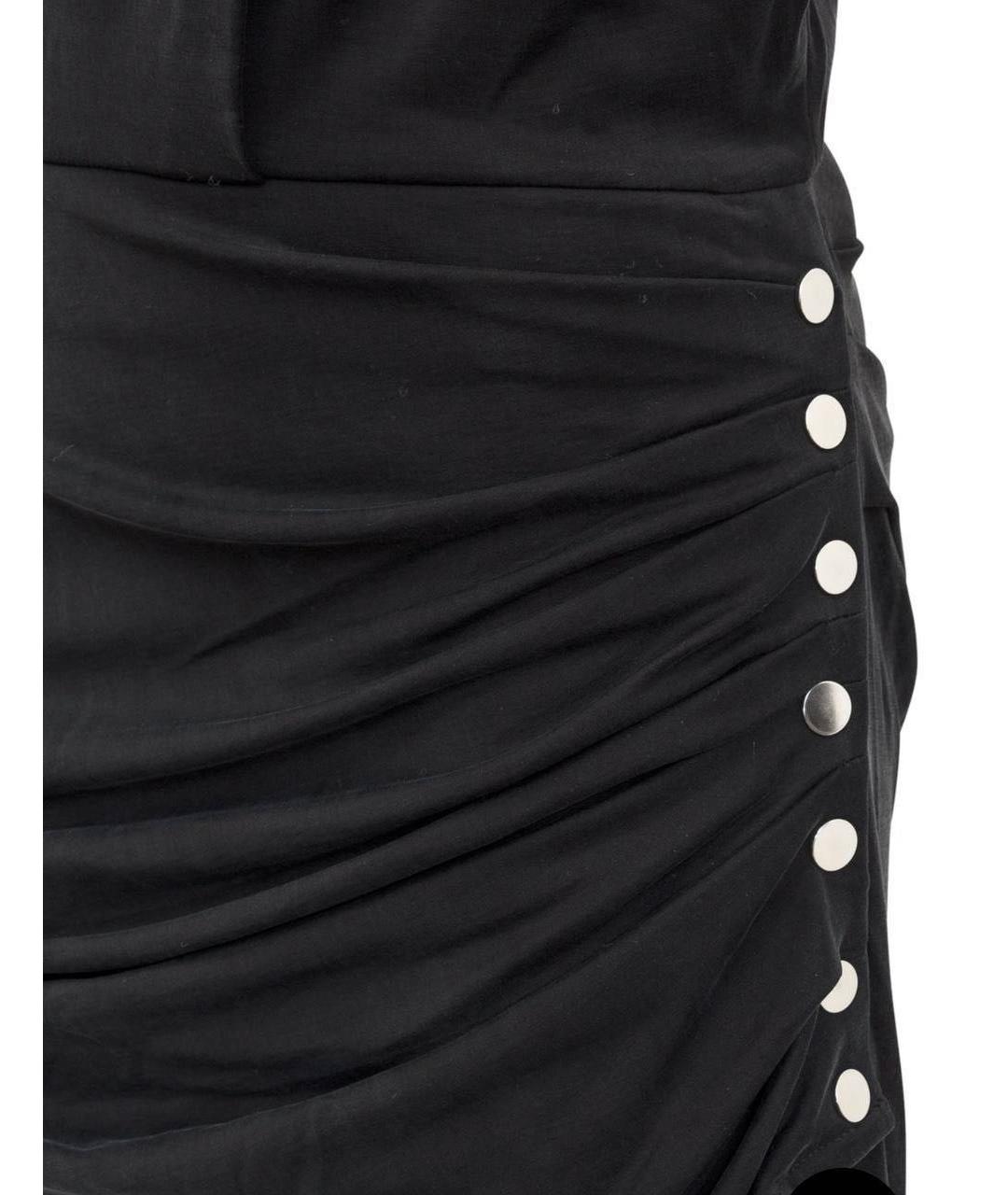 IRO Черное хлопковое повседневное платье, фото 6