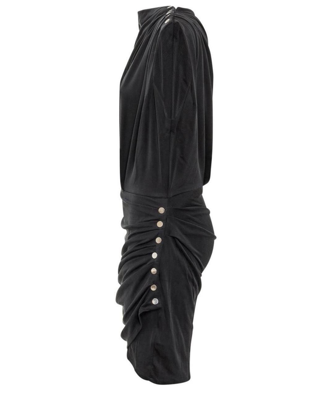 IRO Черное хлопковое повседневное платье, фото 3