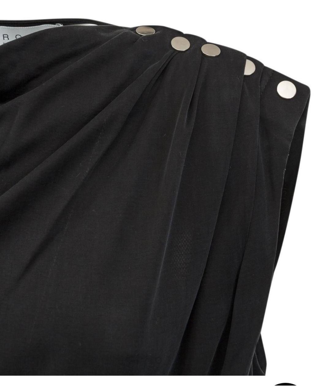 IRO Черное хлопковое повседневное платье, фото 5