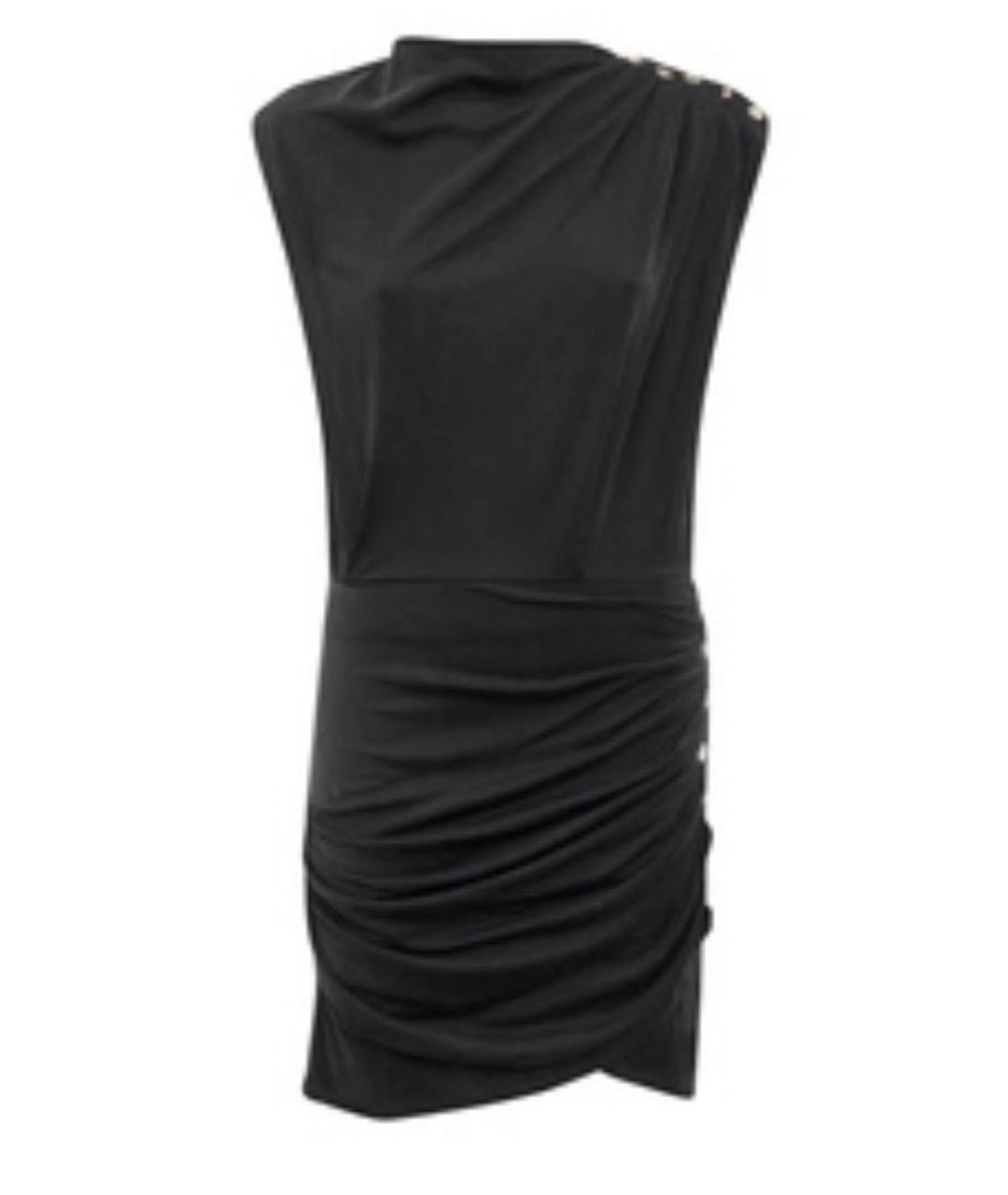 IRO Черное хлопковое повседневное платье, фото 2