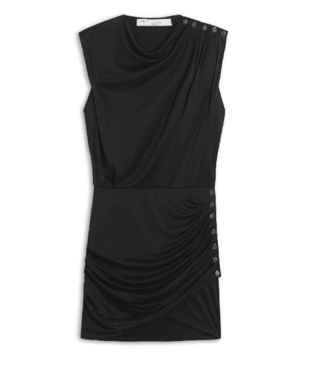 IRO Черное хлопковое повседневное платье, фото 9