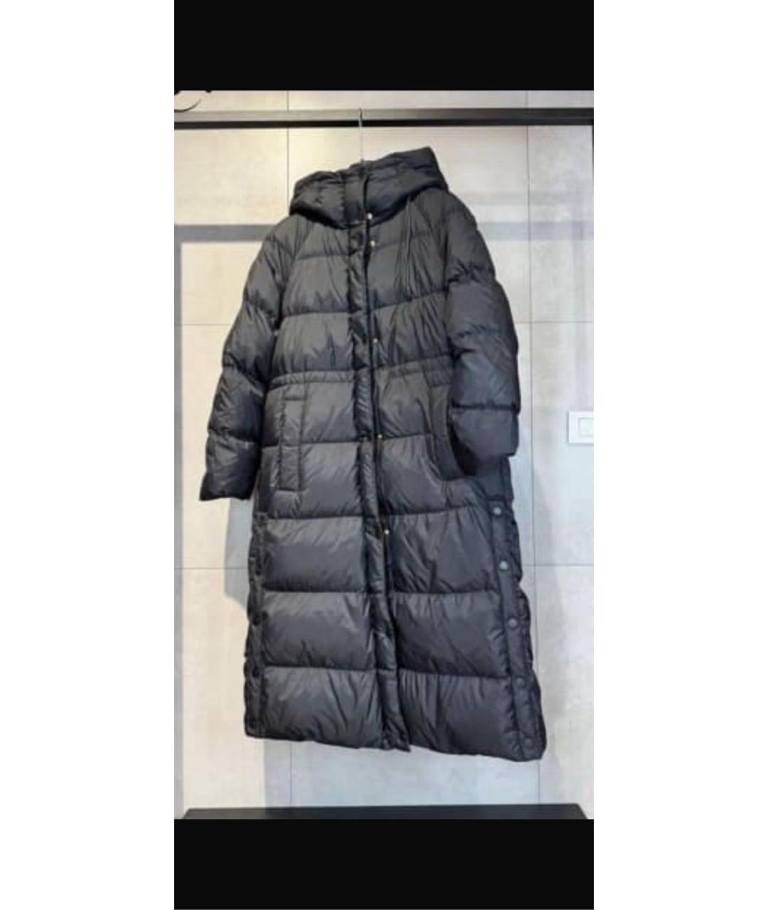 WEEKEND MAX MARA Черный полиэстеровый пуховик, фото 3