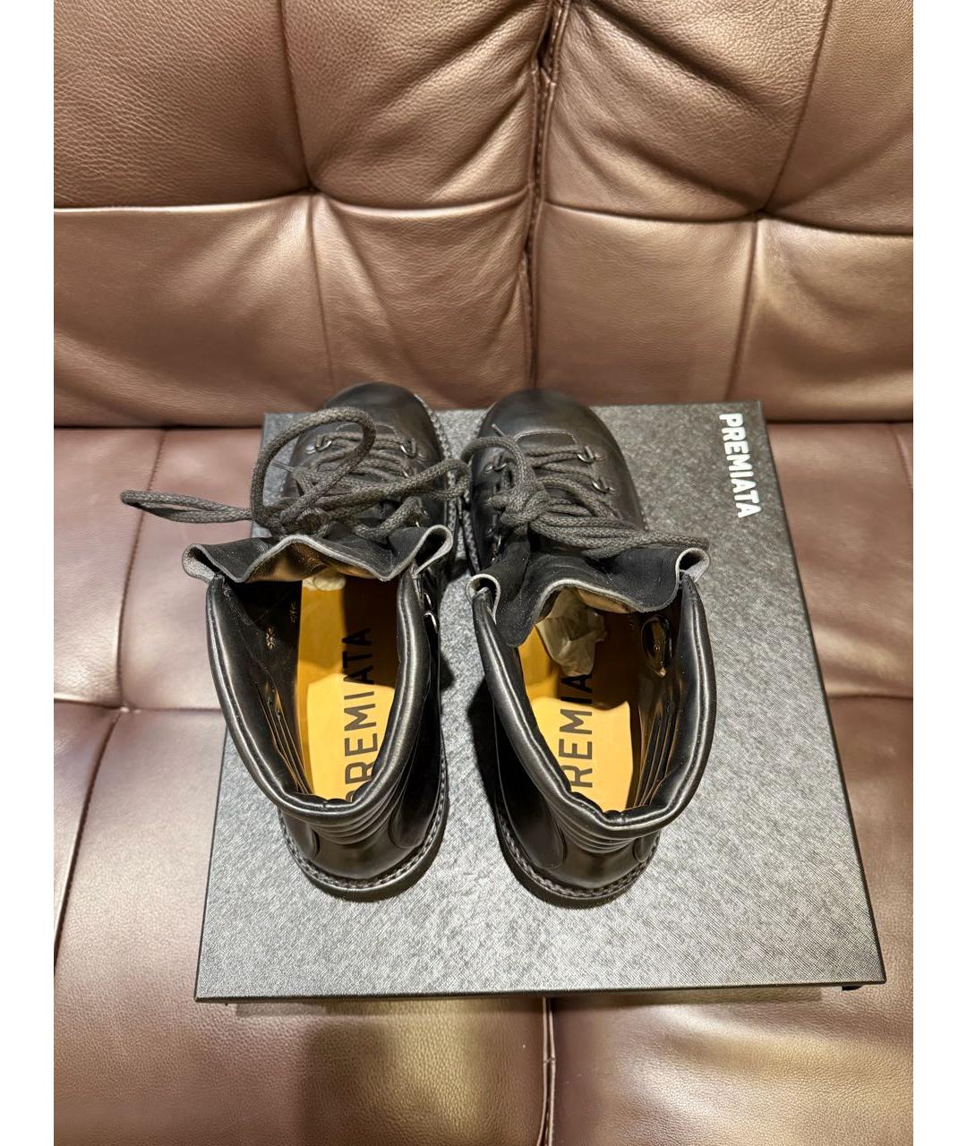 PREMIATA Черные кожаные высокие ботинки, фото 5