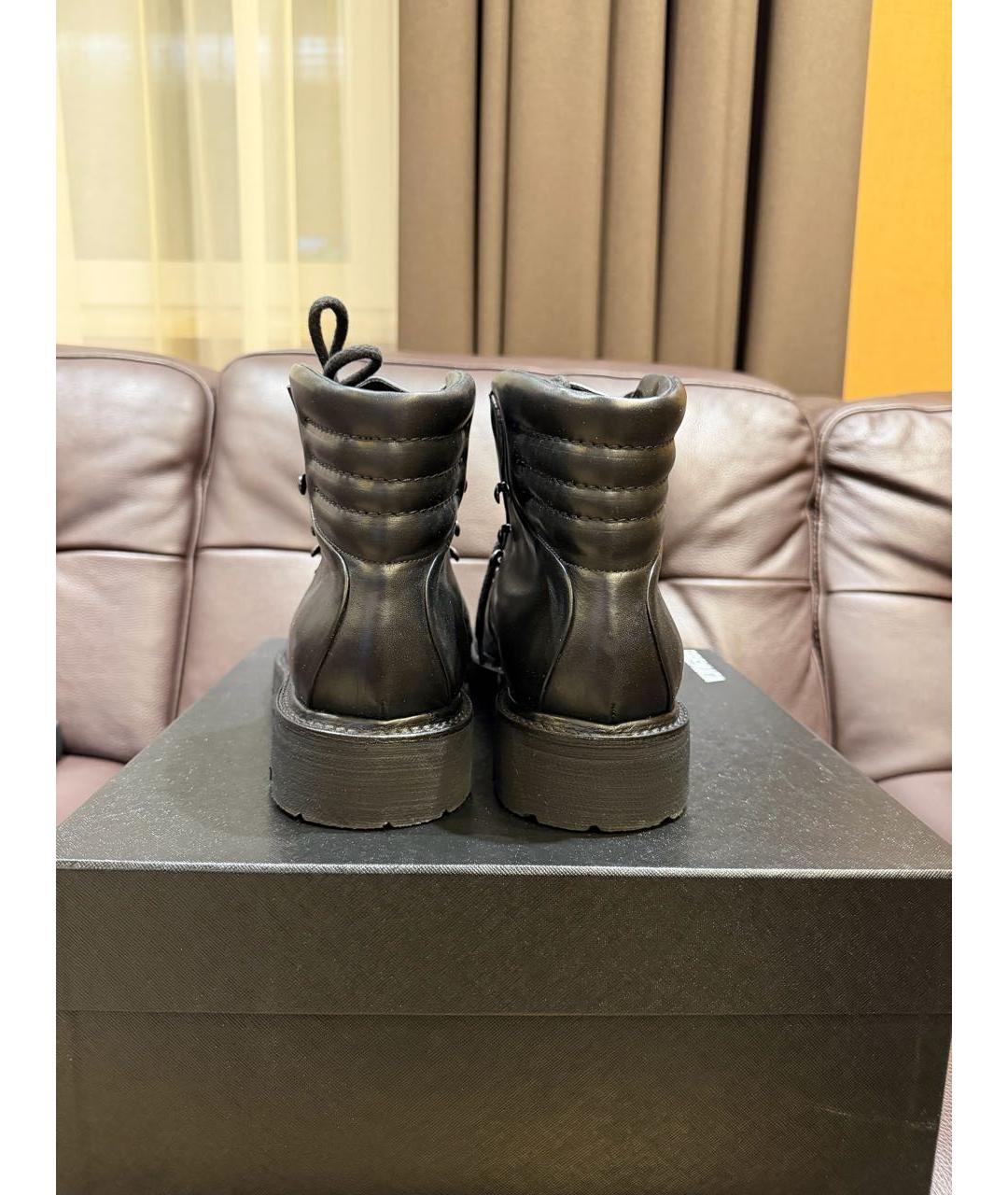 PREMIATA Черные кожаные высокие ботинки, фото 4