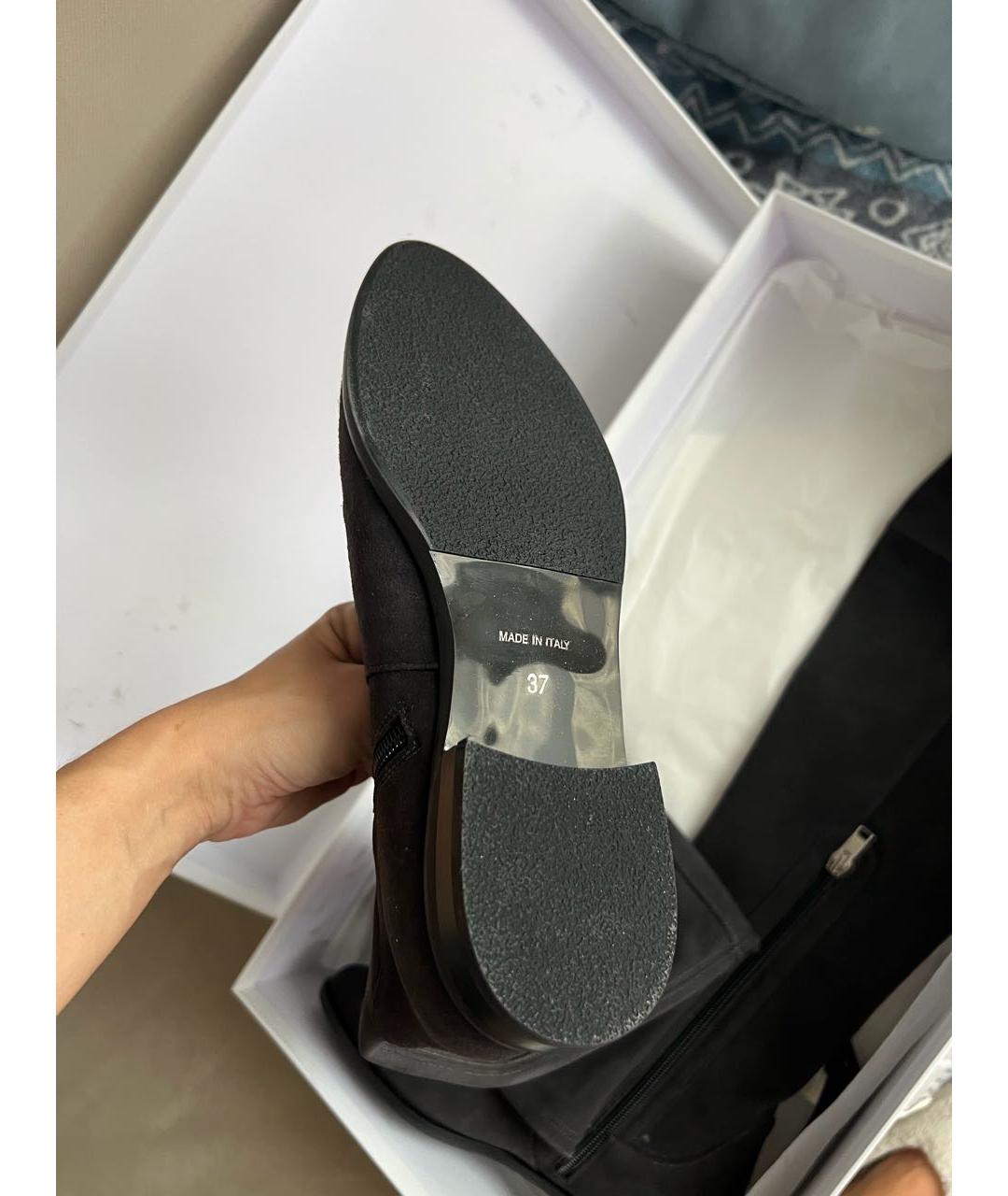 ALEXANDER TEREKHOV Серые замшевые ботфорты, фото 5