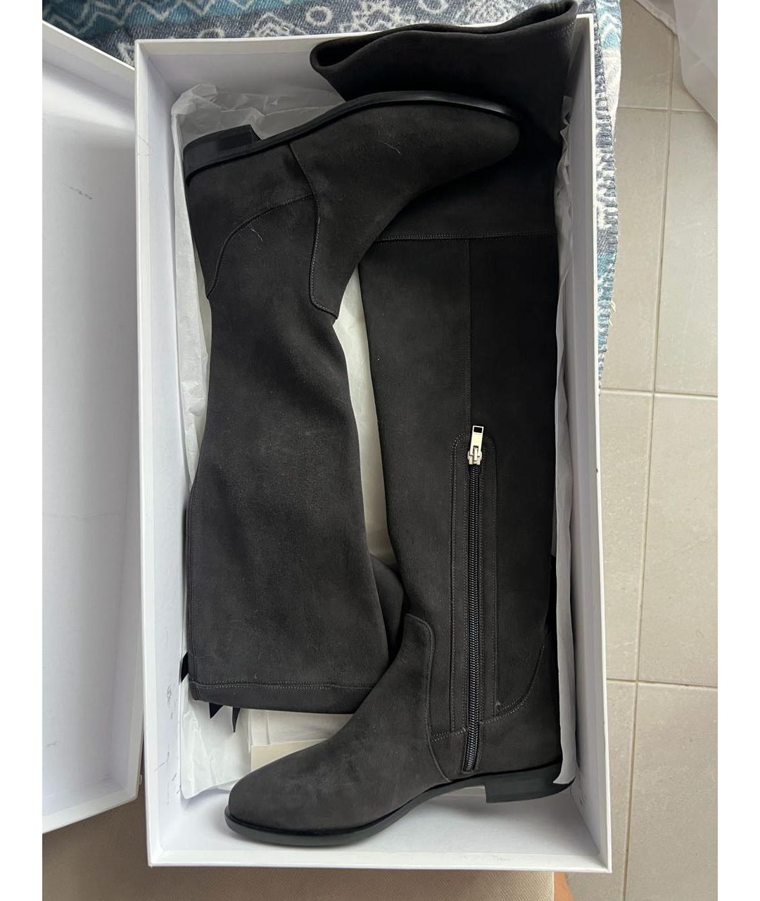 ALEXANDER TEREKHOV Серые замшевые ботфорты, фото 7