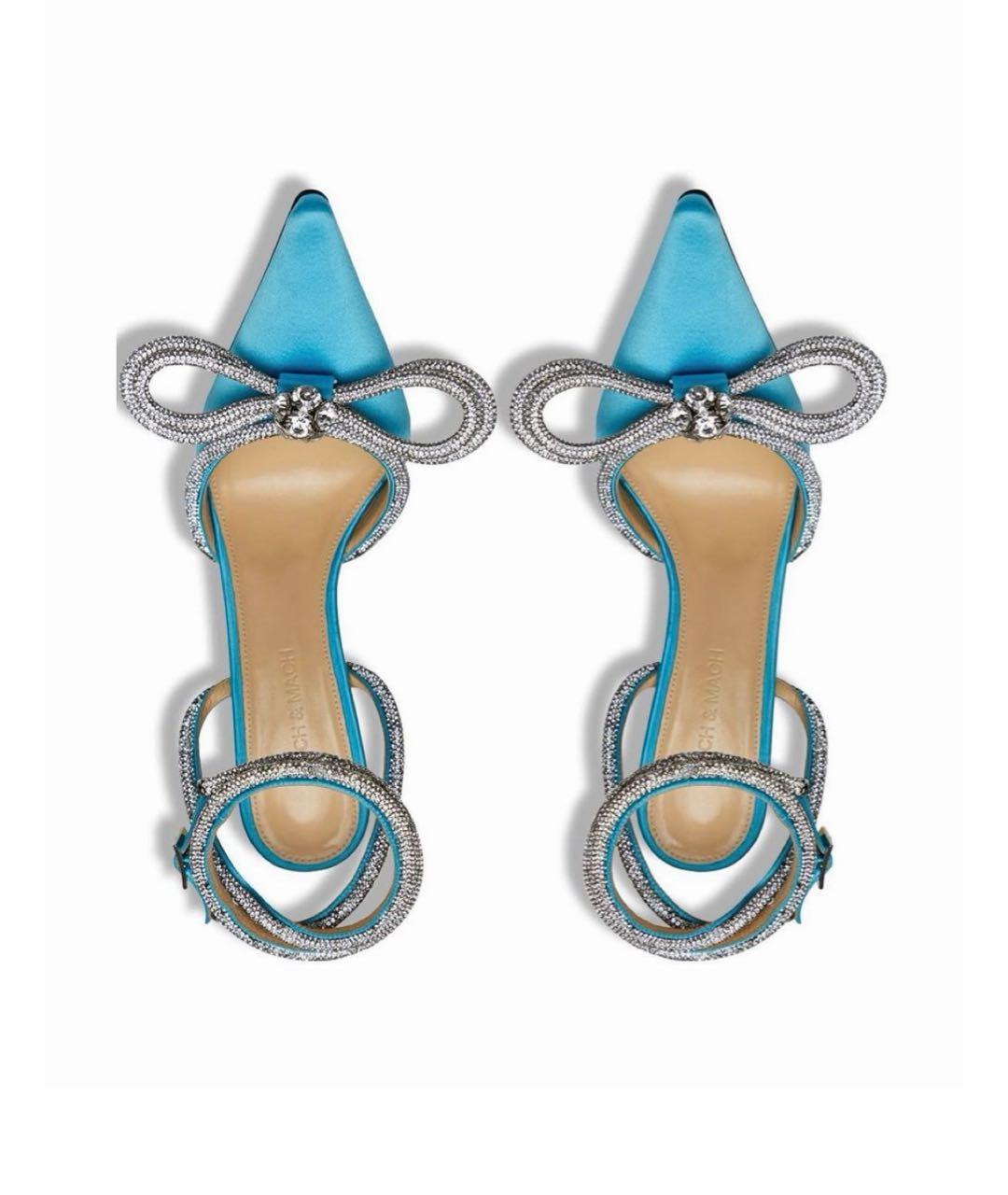 MACH&MACH Бирюзовые текстильные туфли, фото 3