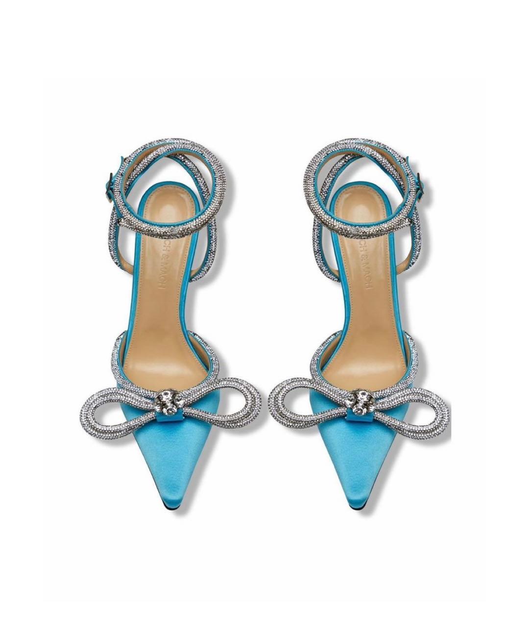 MACH&MACH Бирюзовые текстильные туфли, фото 2