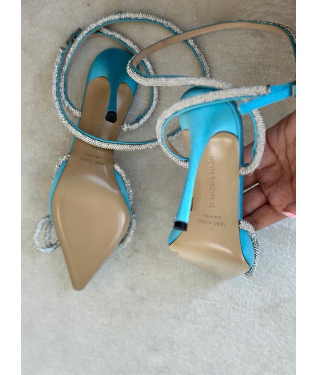 MACH&MACH Бирюзовые текстильные туфли, фото 4