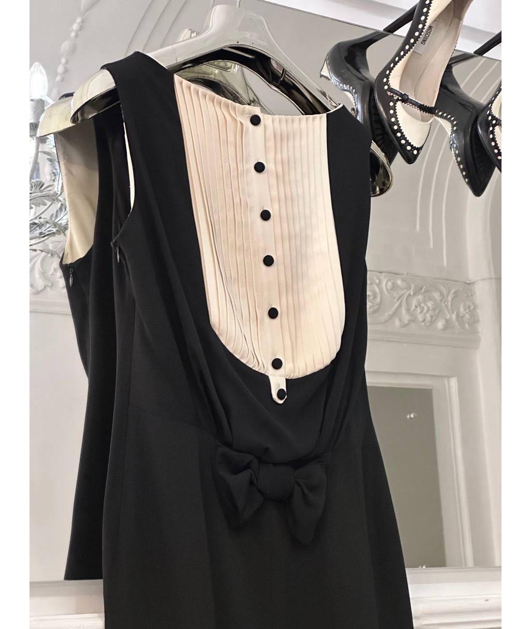 MOSCHINO Мульти шелковое коктейльное платье, фото 4