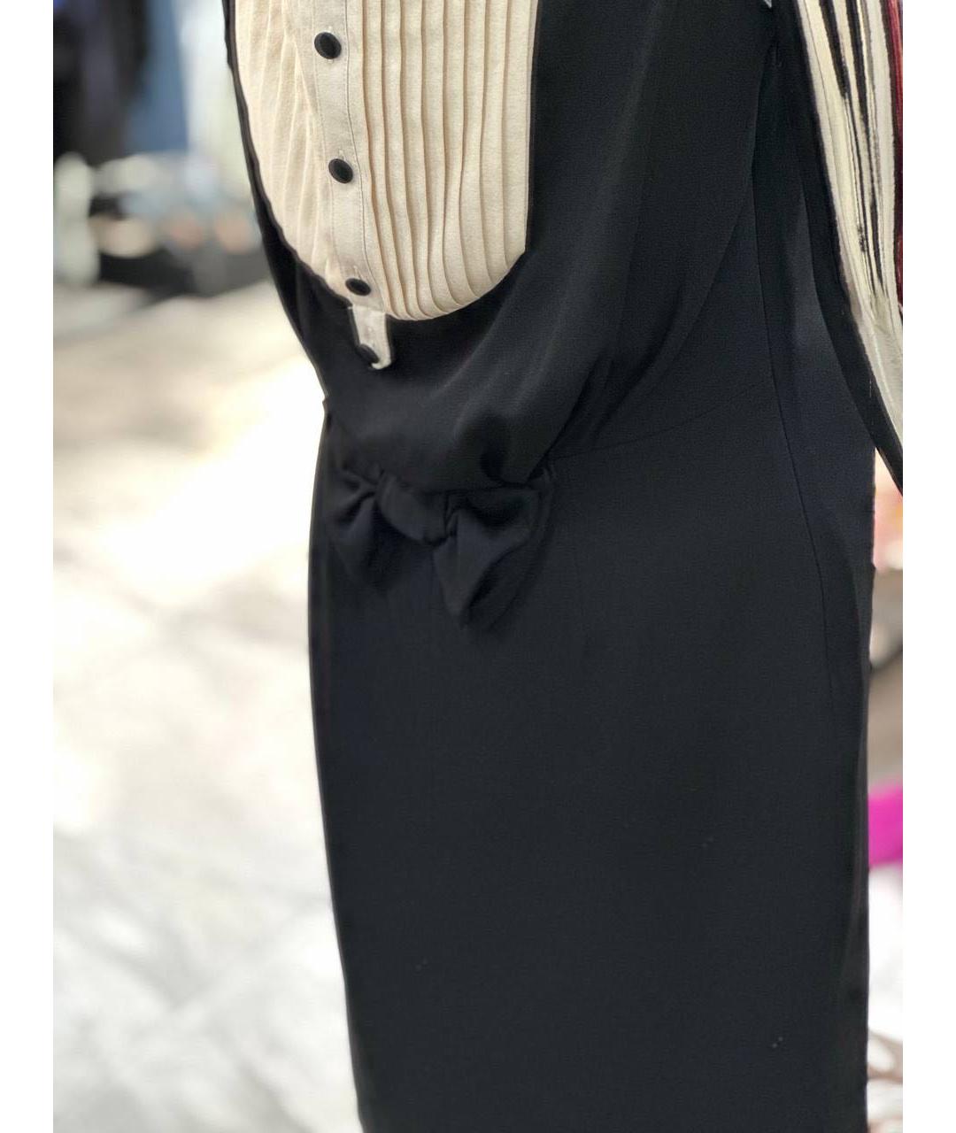 MOSCHINO Мульти шелковое коктейльное платье, фото 6