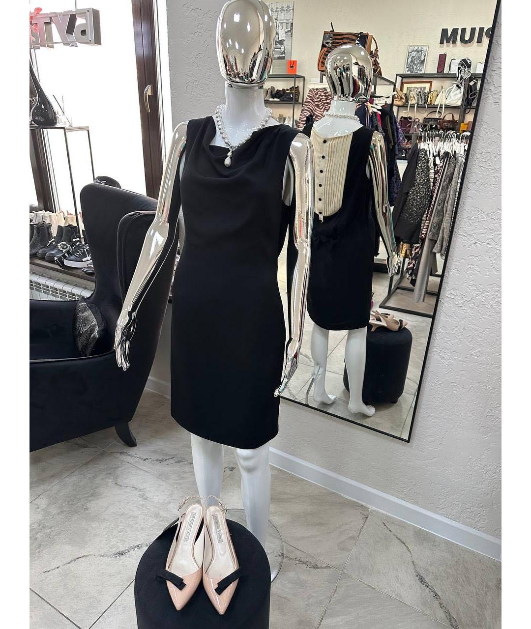 MOSCHINO Мульти шелковое коктейльное платье, фото 5