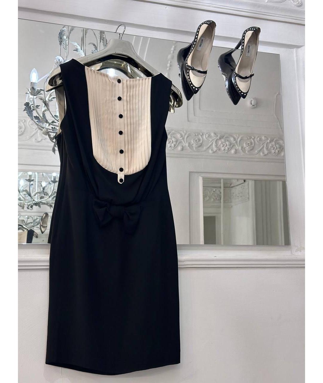 MOSCHINO Мульти шелковое коктейльное платье, фото 2