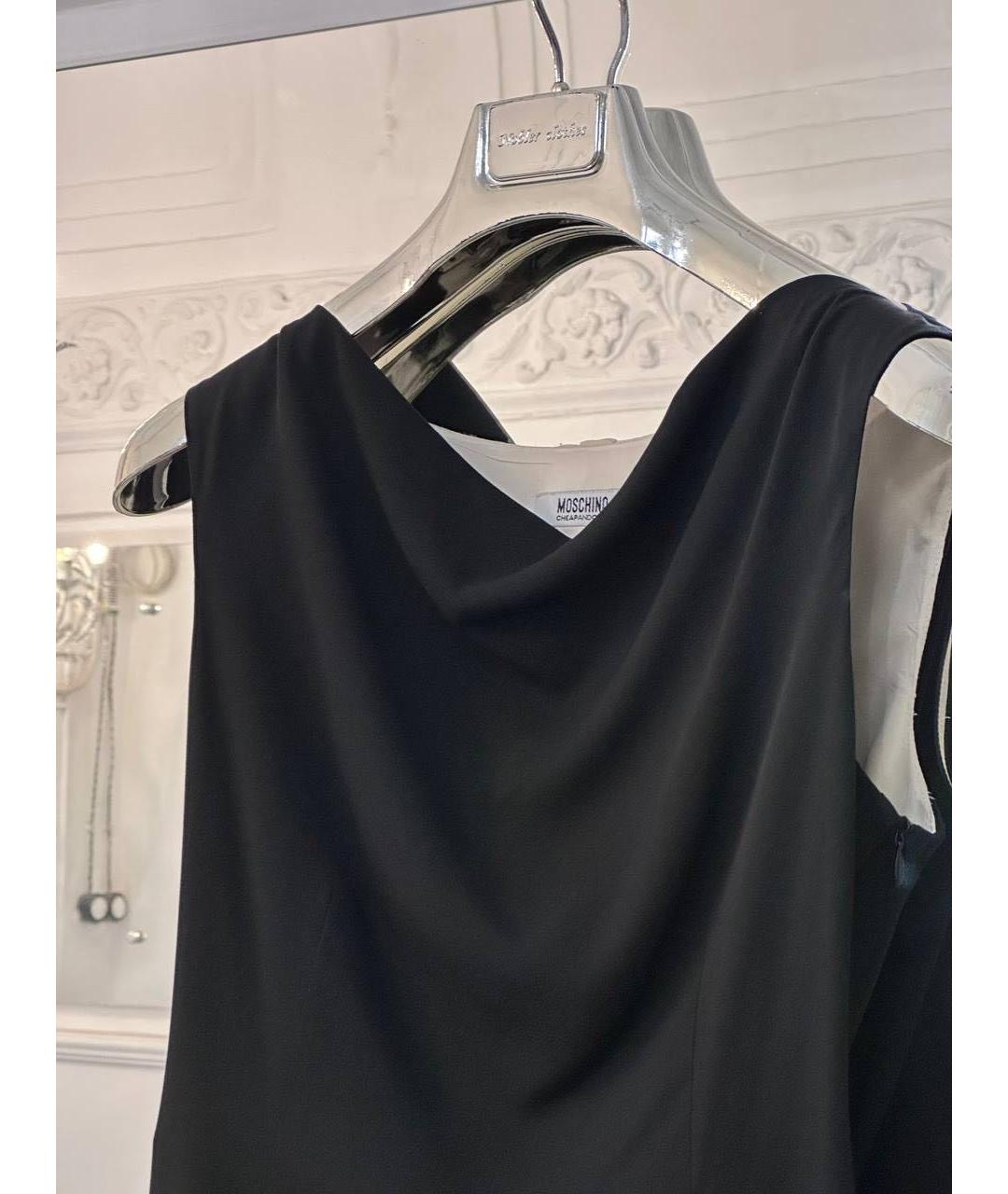 MOSCHINO Мульти шелковое коктейльное платье, фото 3