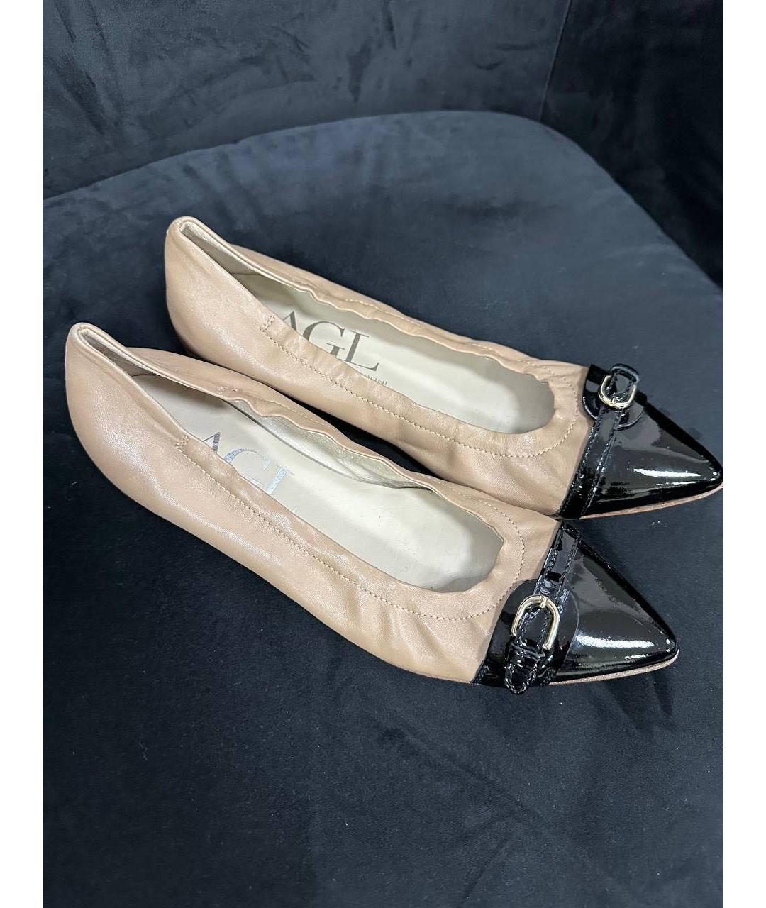 AGL Мульти кожаные балетки, фото 2