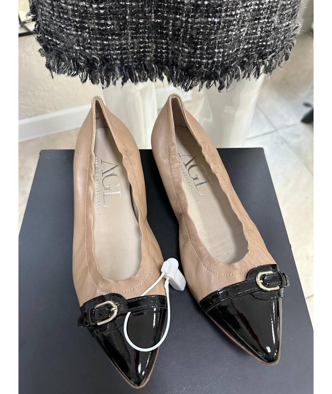 AGL Мульти кожаные балетки, фото 5