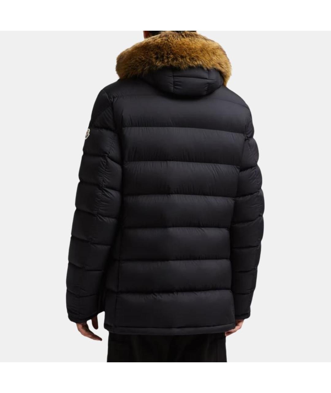 MONCLER Черный пуховик, фото 4