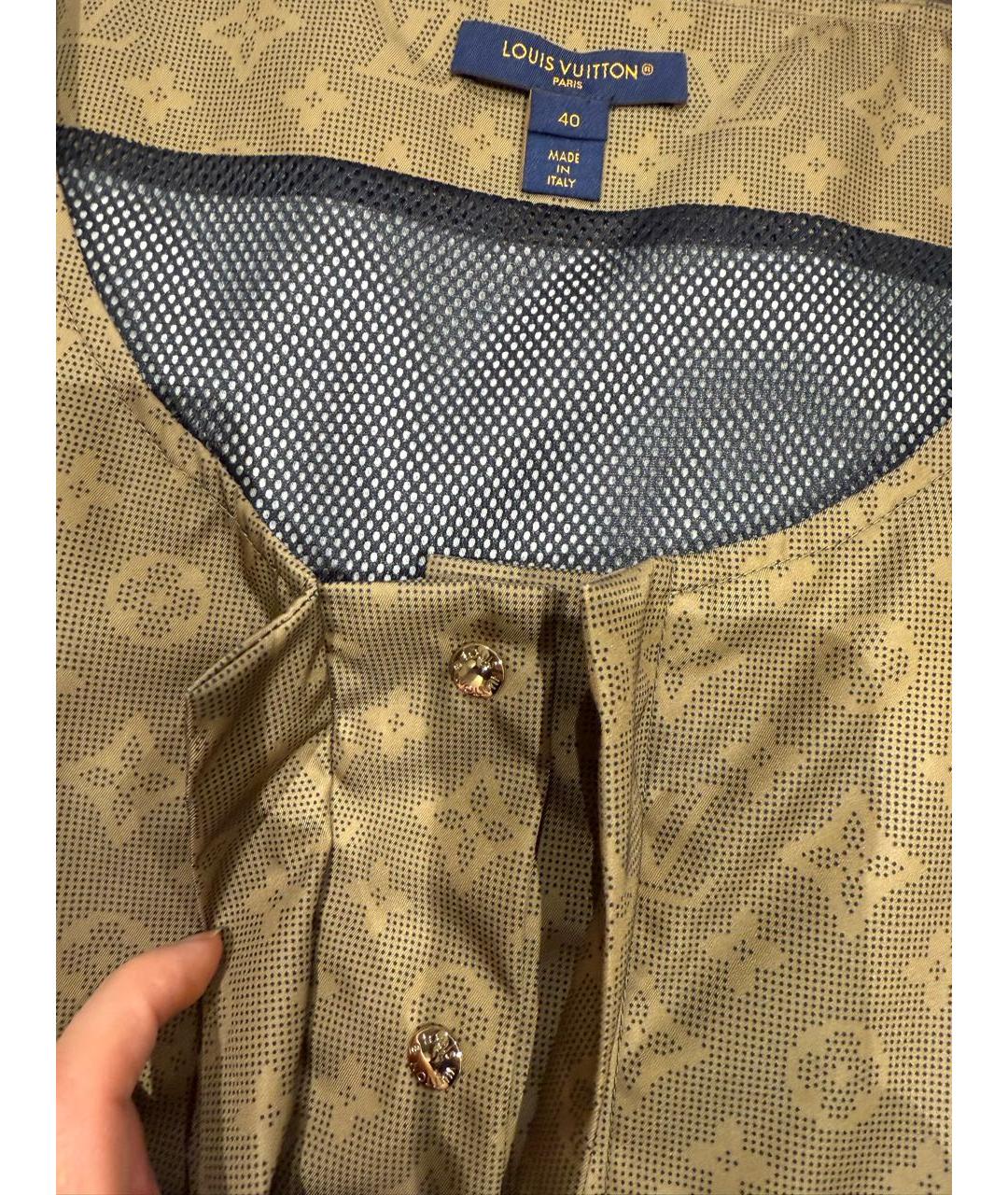 LOUIS VUITTON Коричневое полиамидовое повседневное платье, фото 4