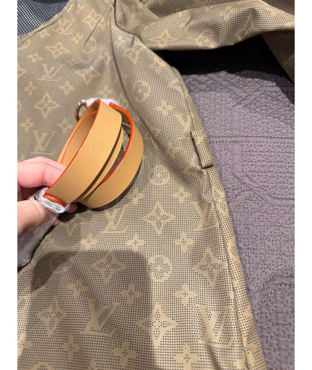 LOUIS VUITTON Коричневое полиамидовое повседневное платье, фото 7