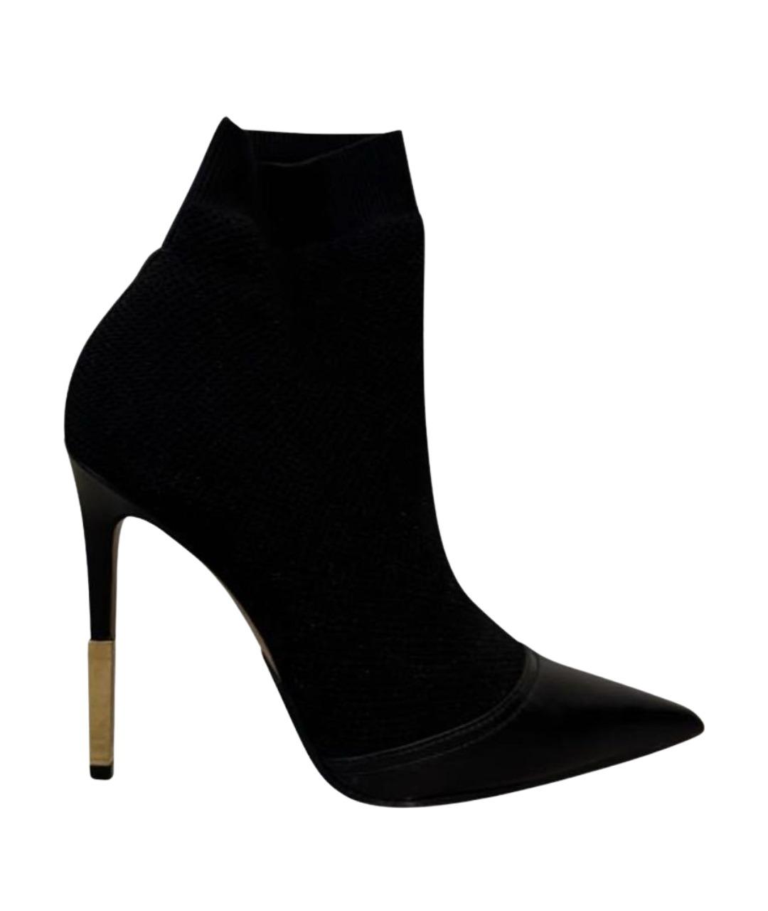 BALMAIN Черные замшевые ботильоны, фото 1