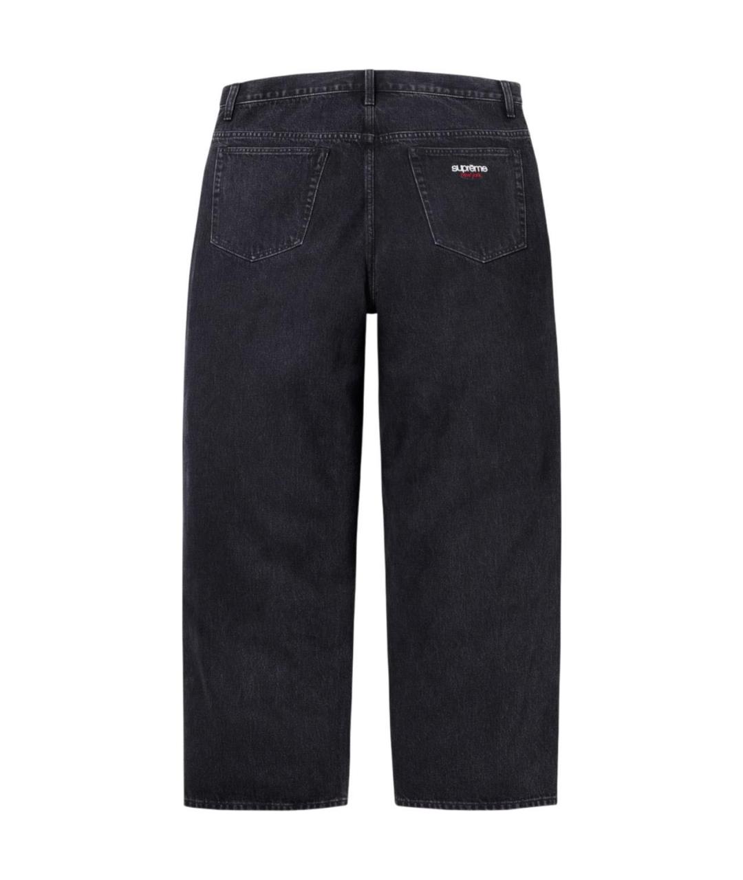 SUPREME Черные джинсы, фото 2