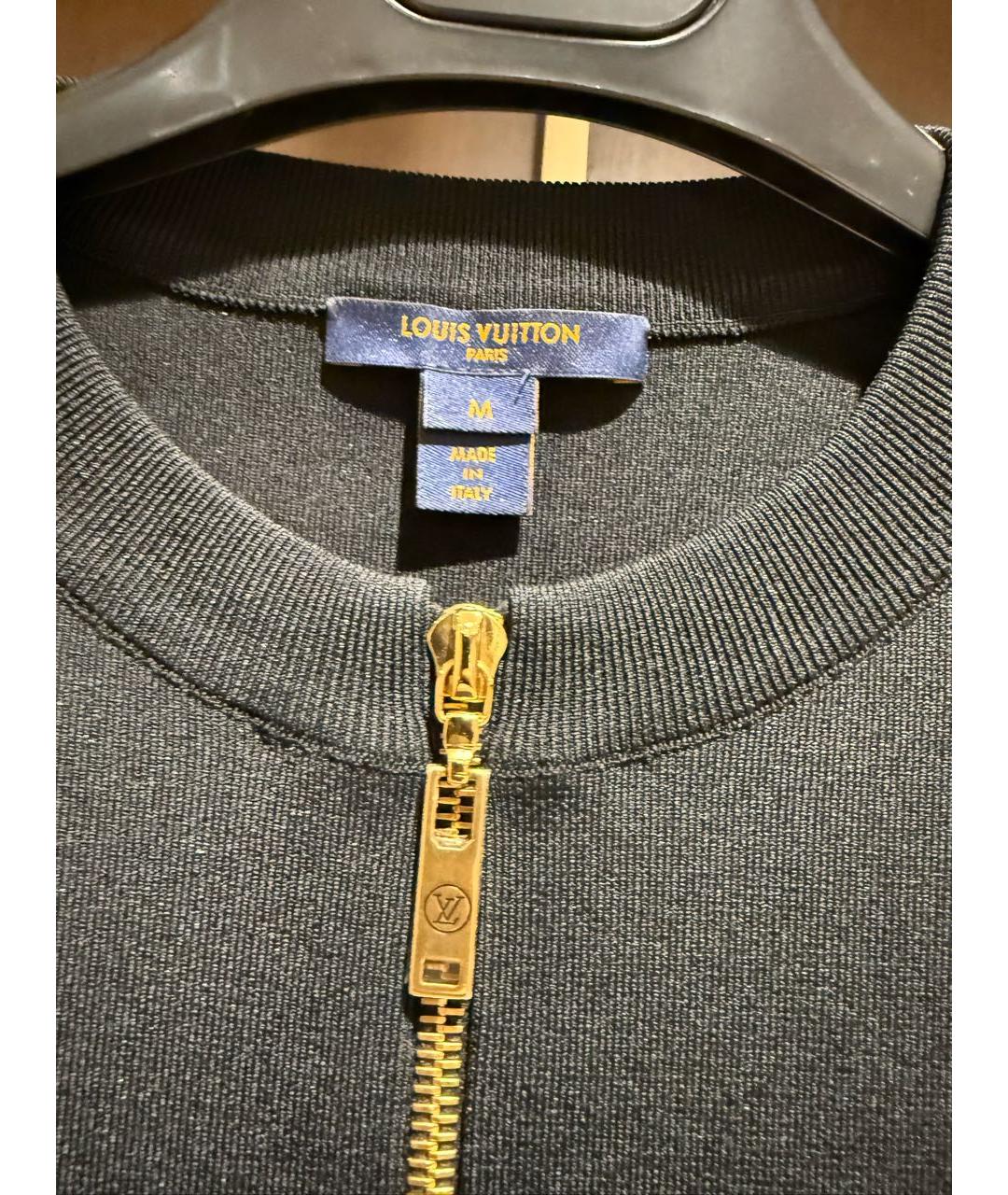 LOUIS VUITTON Черное вискозное повседневное платье, фото 4