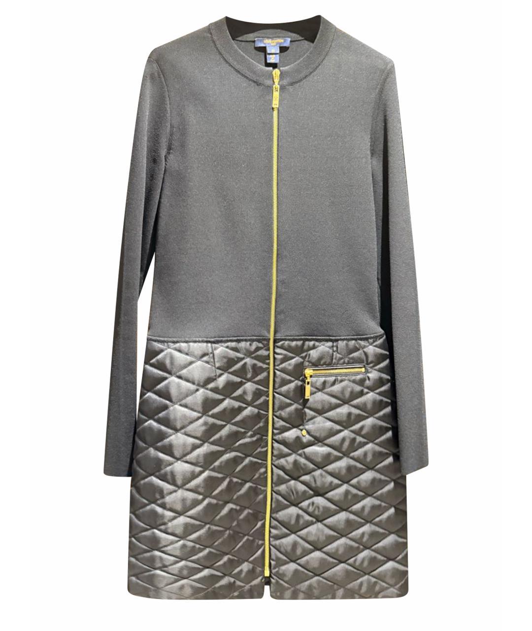 LOUIS VUITTON Черное вискозное повседневное платье, фото 1