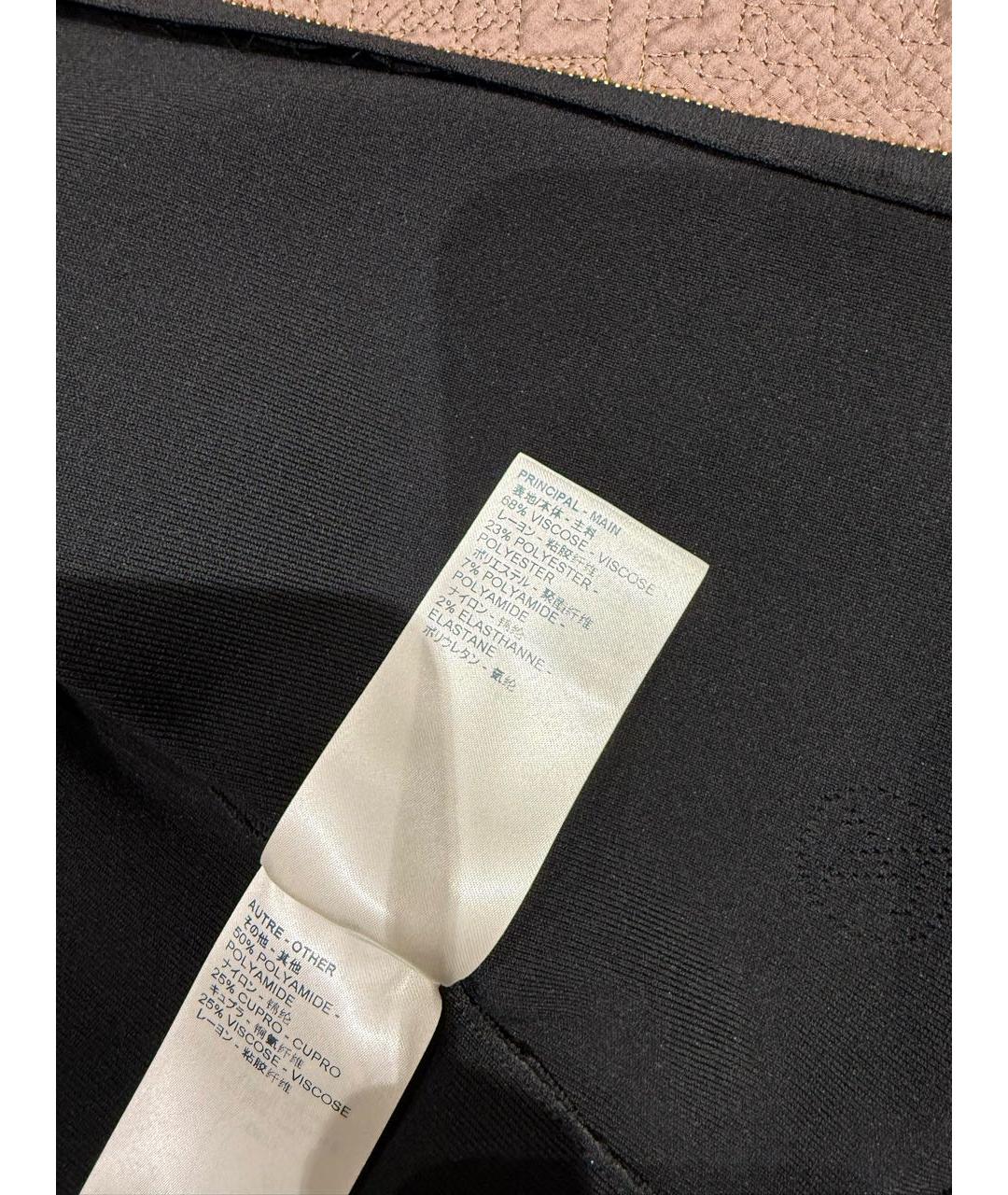 LOUIS VUITTON Черное вискозное повседневное платье, фото 5