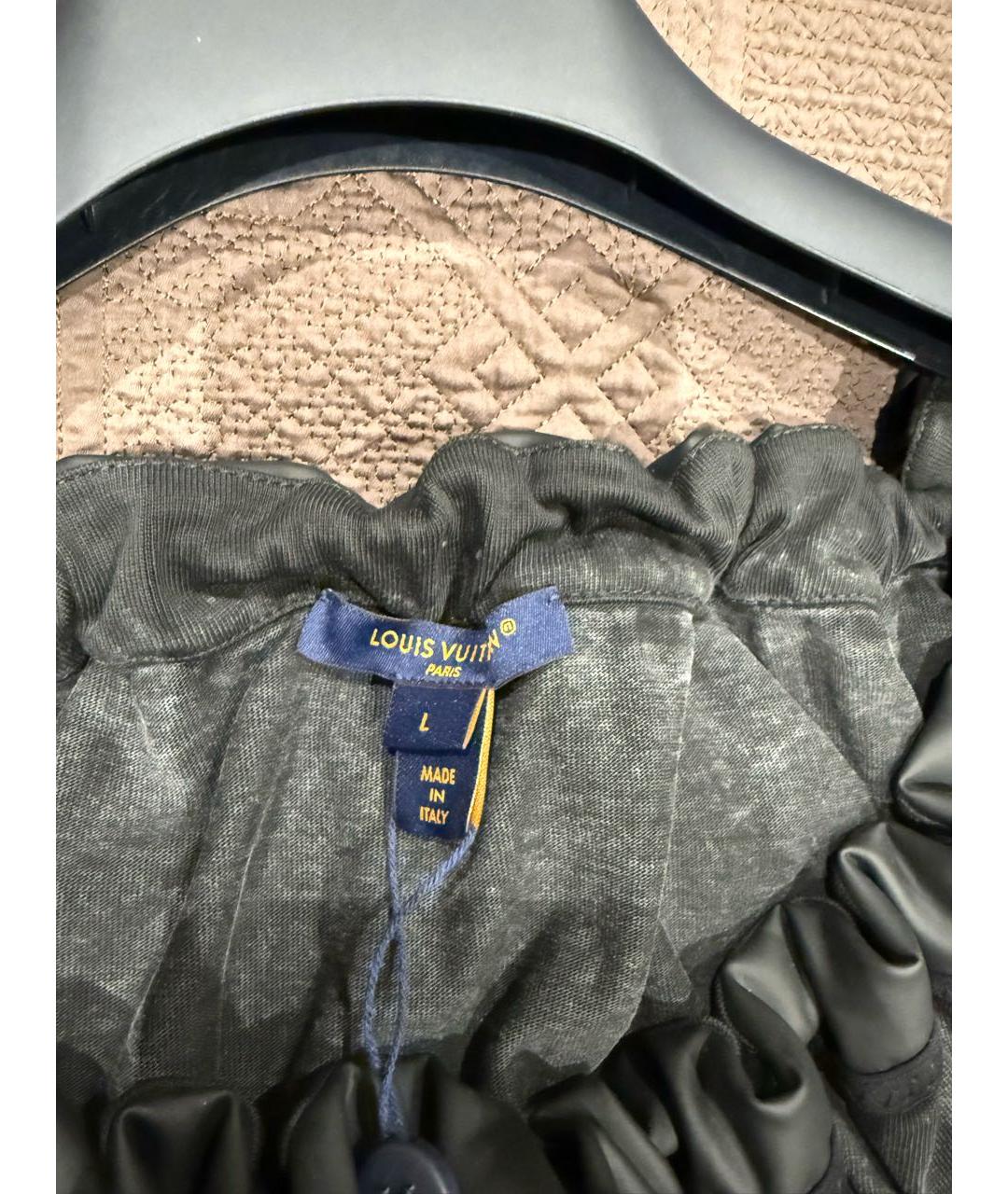 LOUIS VUITTON Серое хлопковое повседневное платье, фото 3