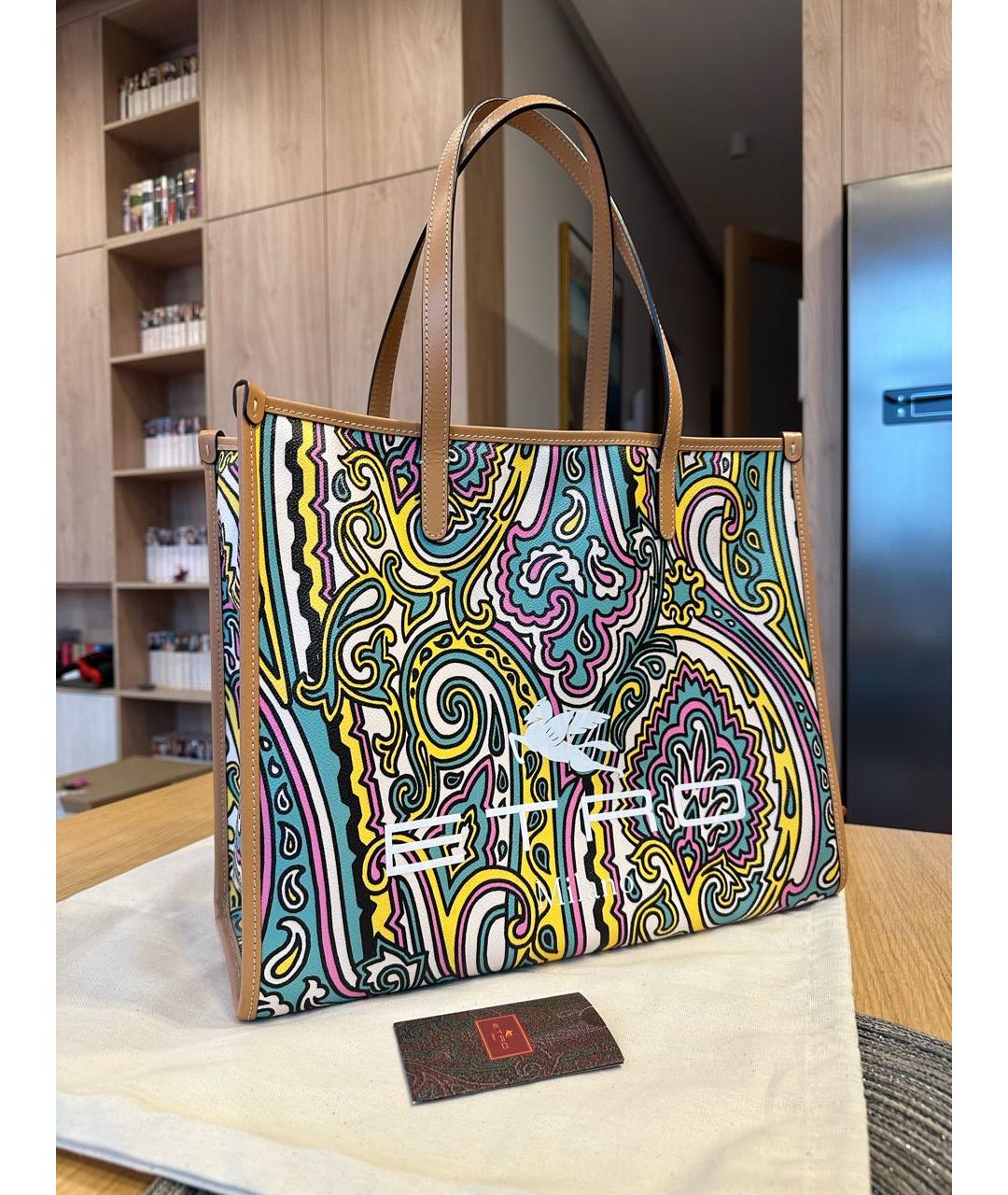 ETRO Мульти кожаная сумка с короткими ручками, фото 2