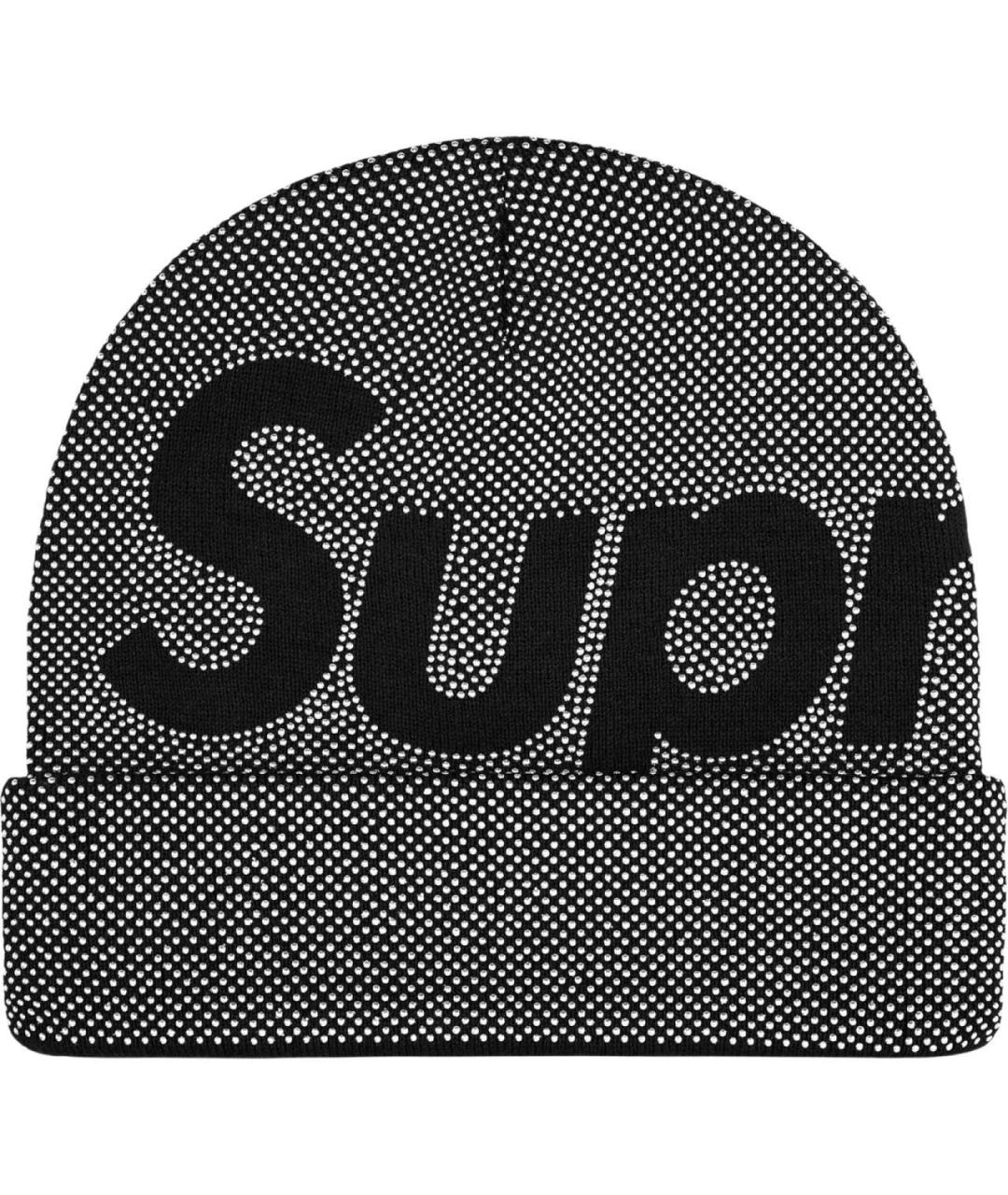 SUPREME Черная хлопковая шапка, фото 3