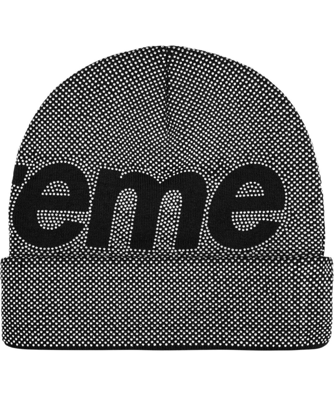 SUPREME Черная хлопковая шапка, фото 2