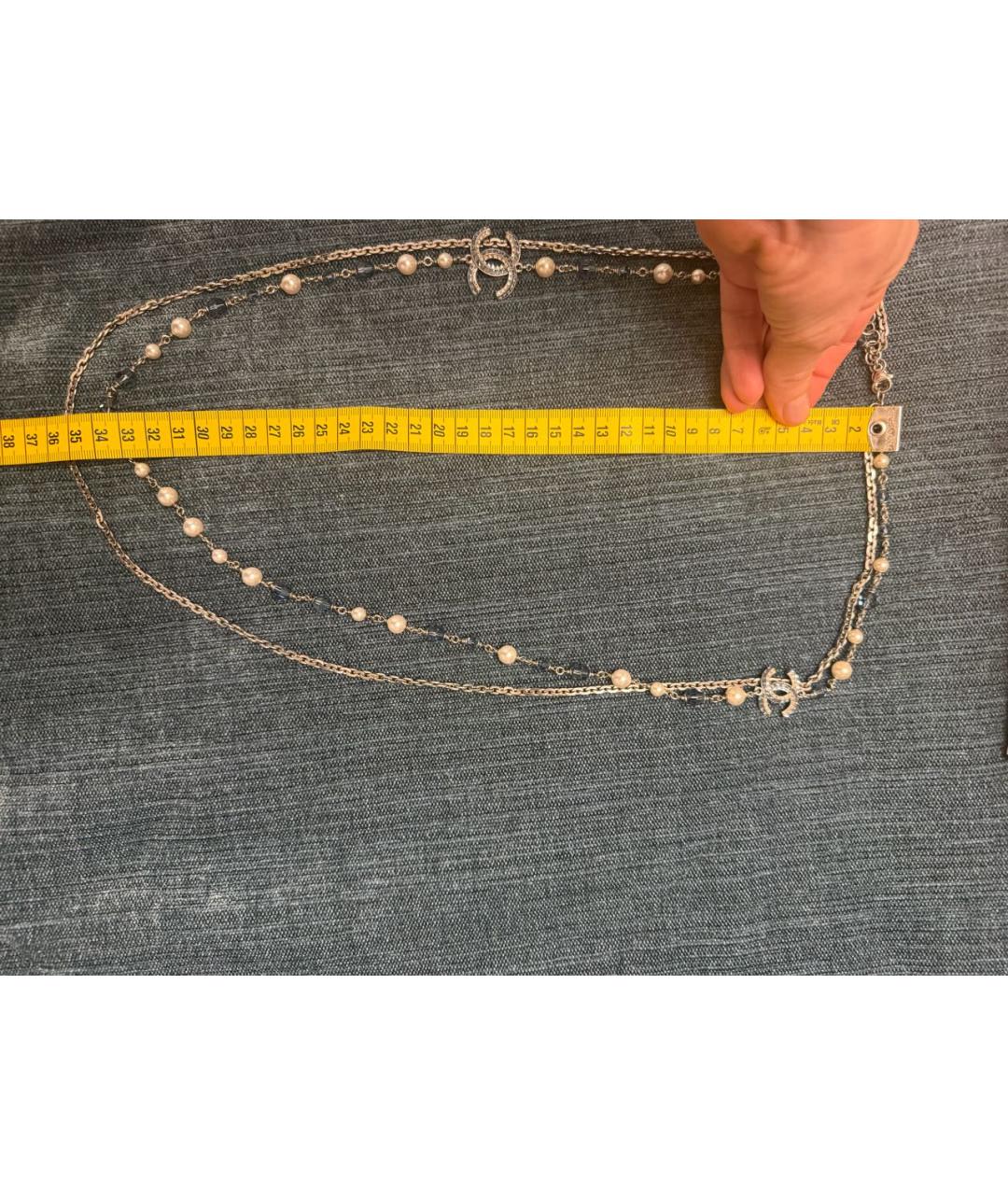 CHANEL Серебряное колье, фото 2