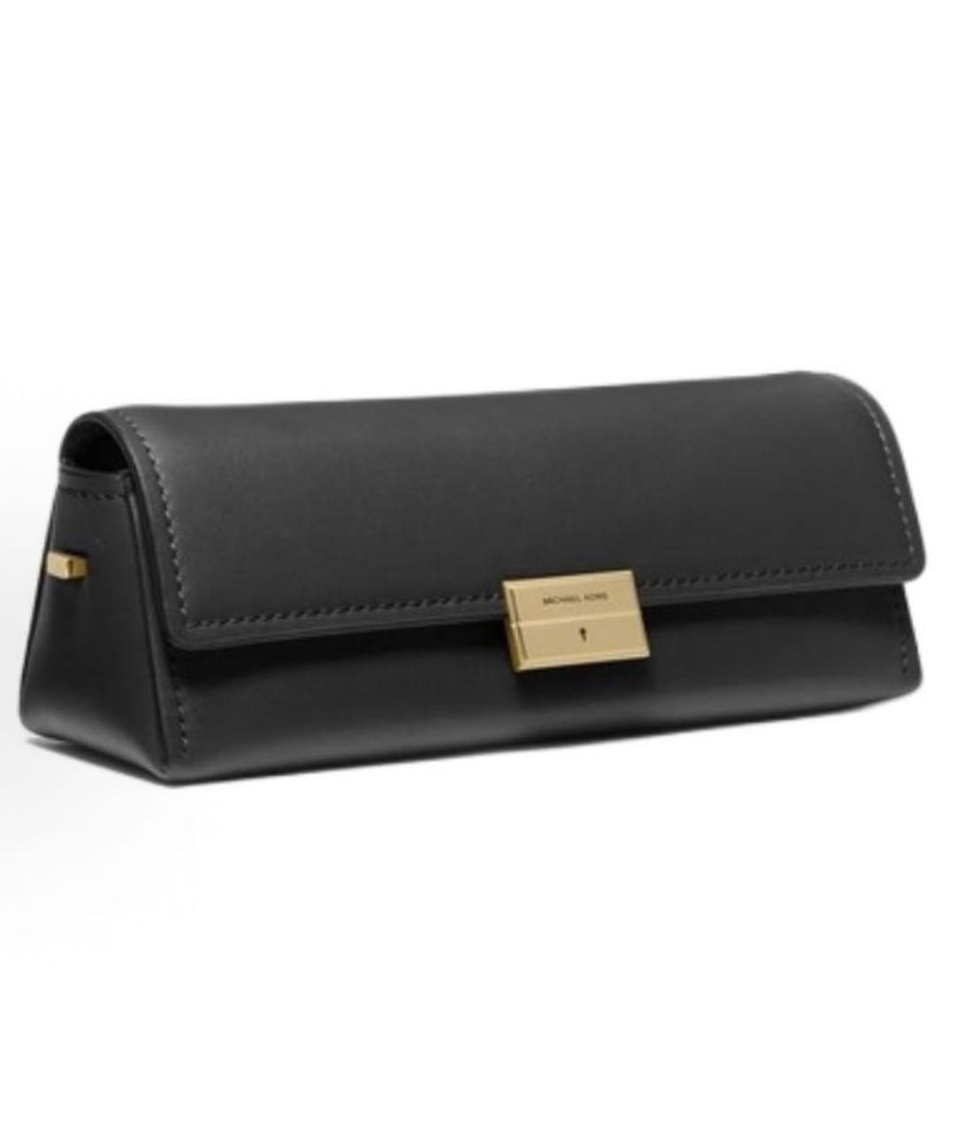 MICHAEL KORS Черная кожаная сумка через плечо, фото 2