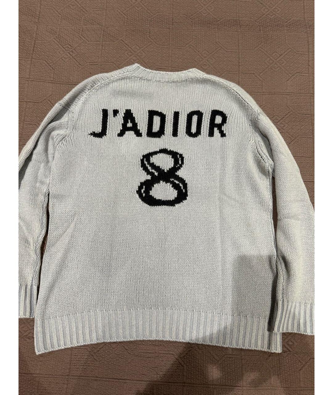 CHRISTIAN DIOR Серый кашемировый джемпер / свитер, фото 2
