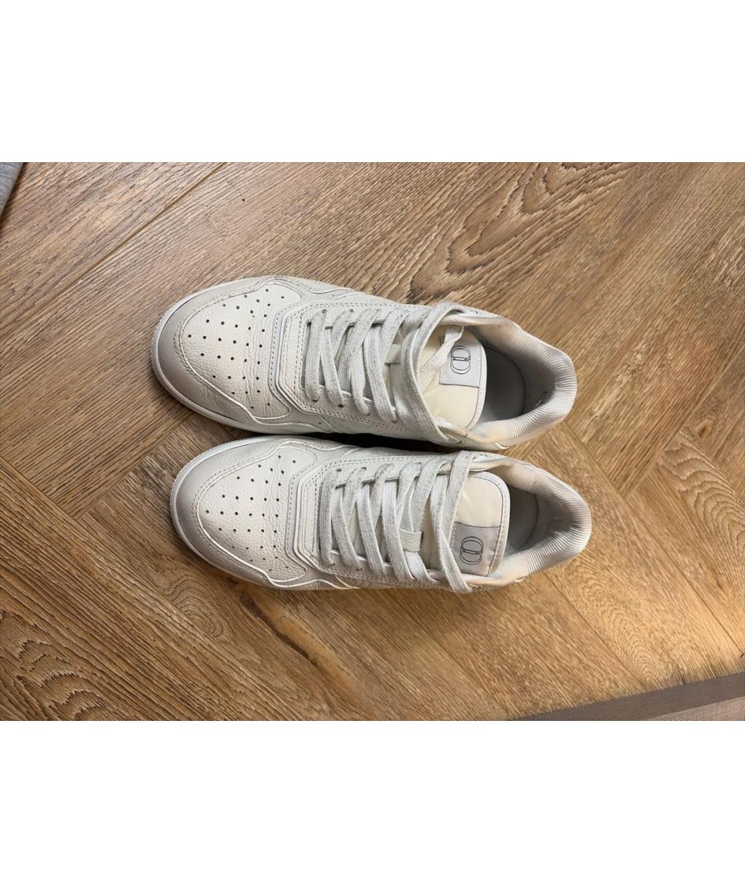 CHRISTIAN DIOR Белые кожаные кроссовки, фото 2