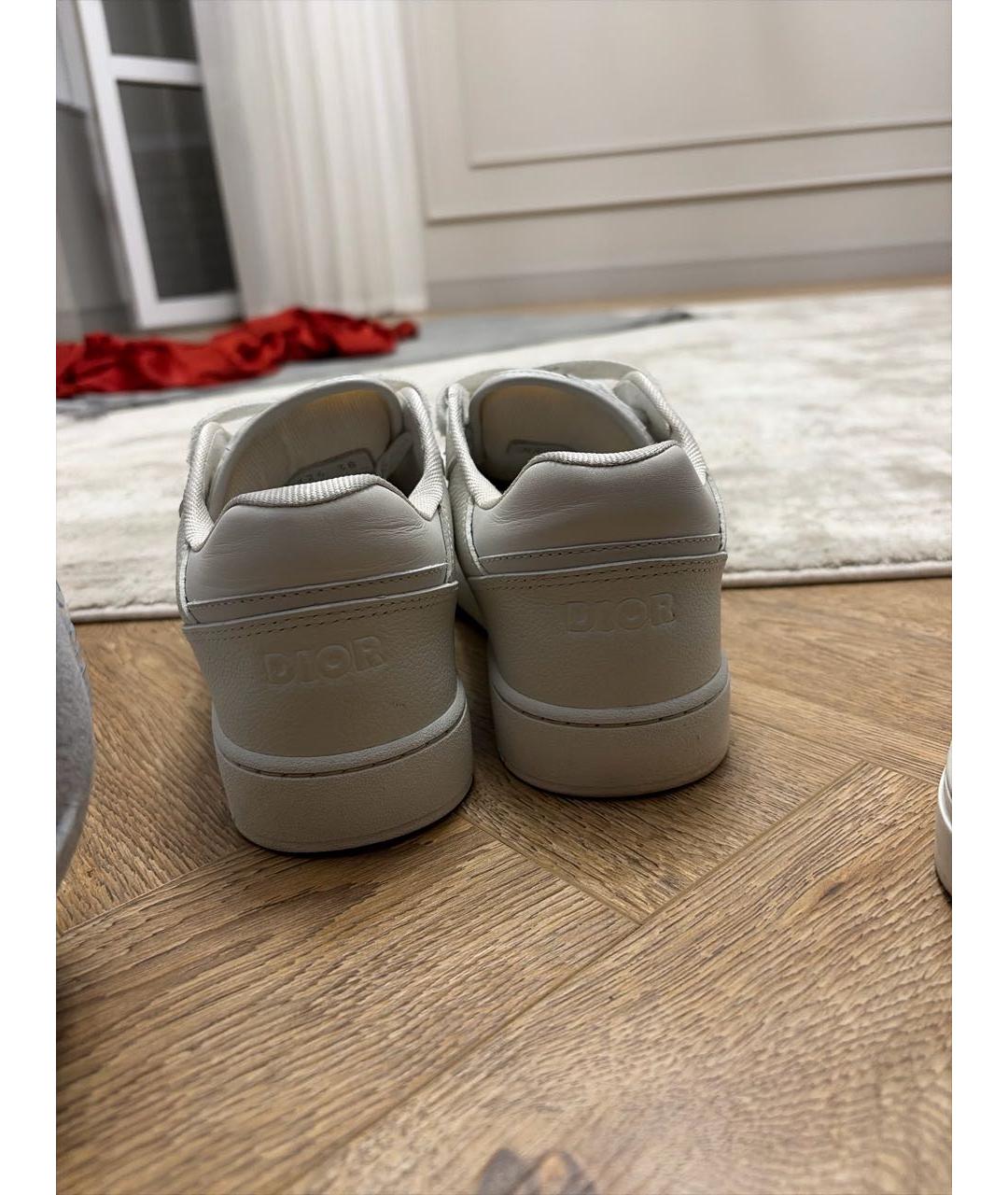 CHRISTIAN DIOR Белые кожаные кроссовки, фото 4