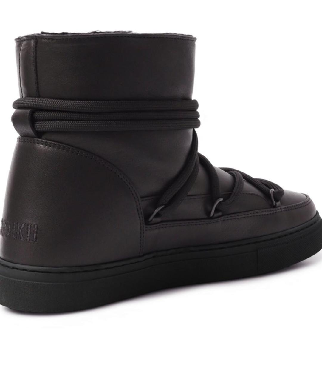 INUIKII Черные кожаные ботинки, фото 4