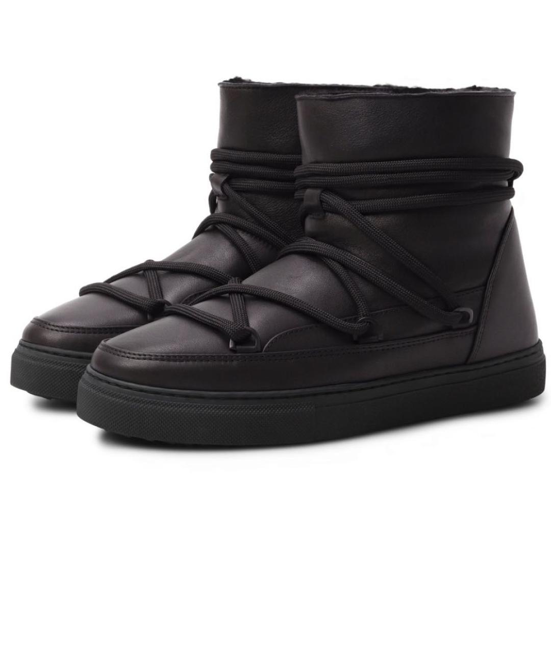 INUIKII Черные кожаные ботинки, фото 2