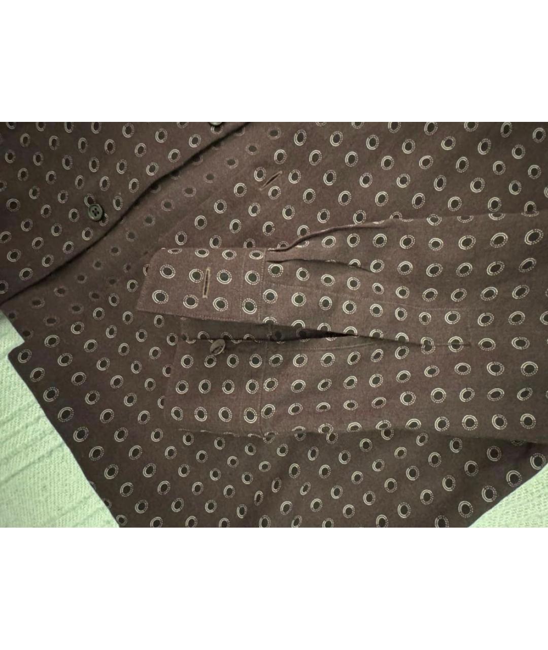 HERMES Фиолетовая кашемировая кэжуал рубашка, фото 4