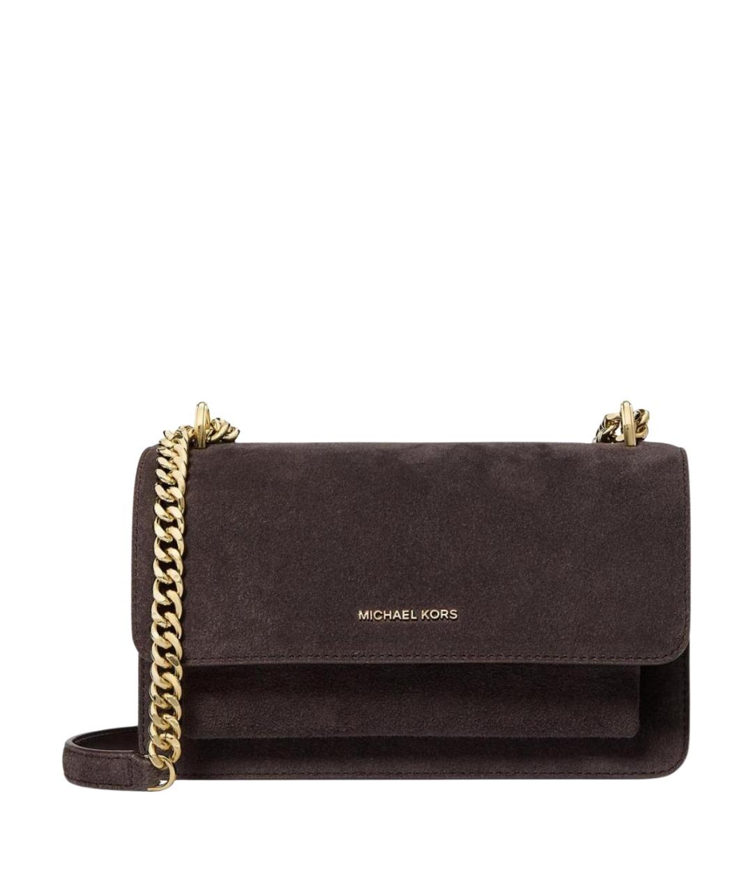 MICHAEL KORS Коричневая замшевая сумка через плечо, фото 1