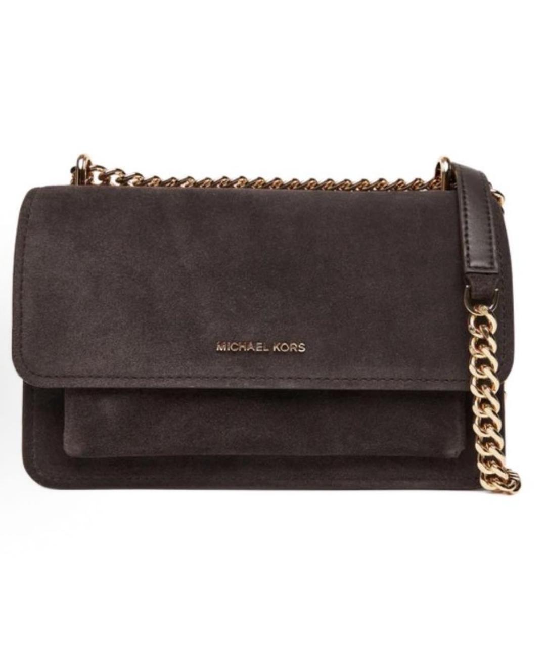 MICHAEL KORS Коричневая замшевая сумка через плечо, фото 2