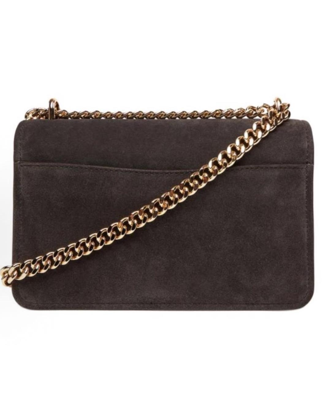 MICHAEL KORS Коричневая замшевая сумка через плечо, фото 4