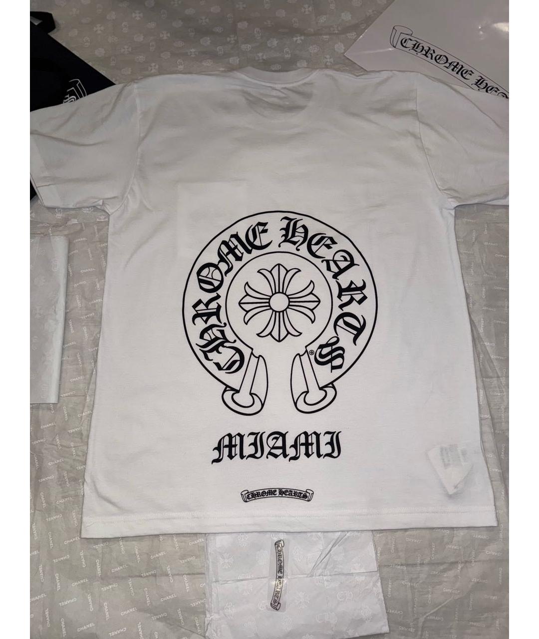 CHROME HEARTS Белая хлопковая футболка, фото 2