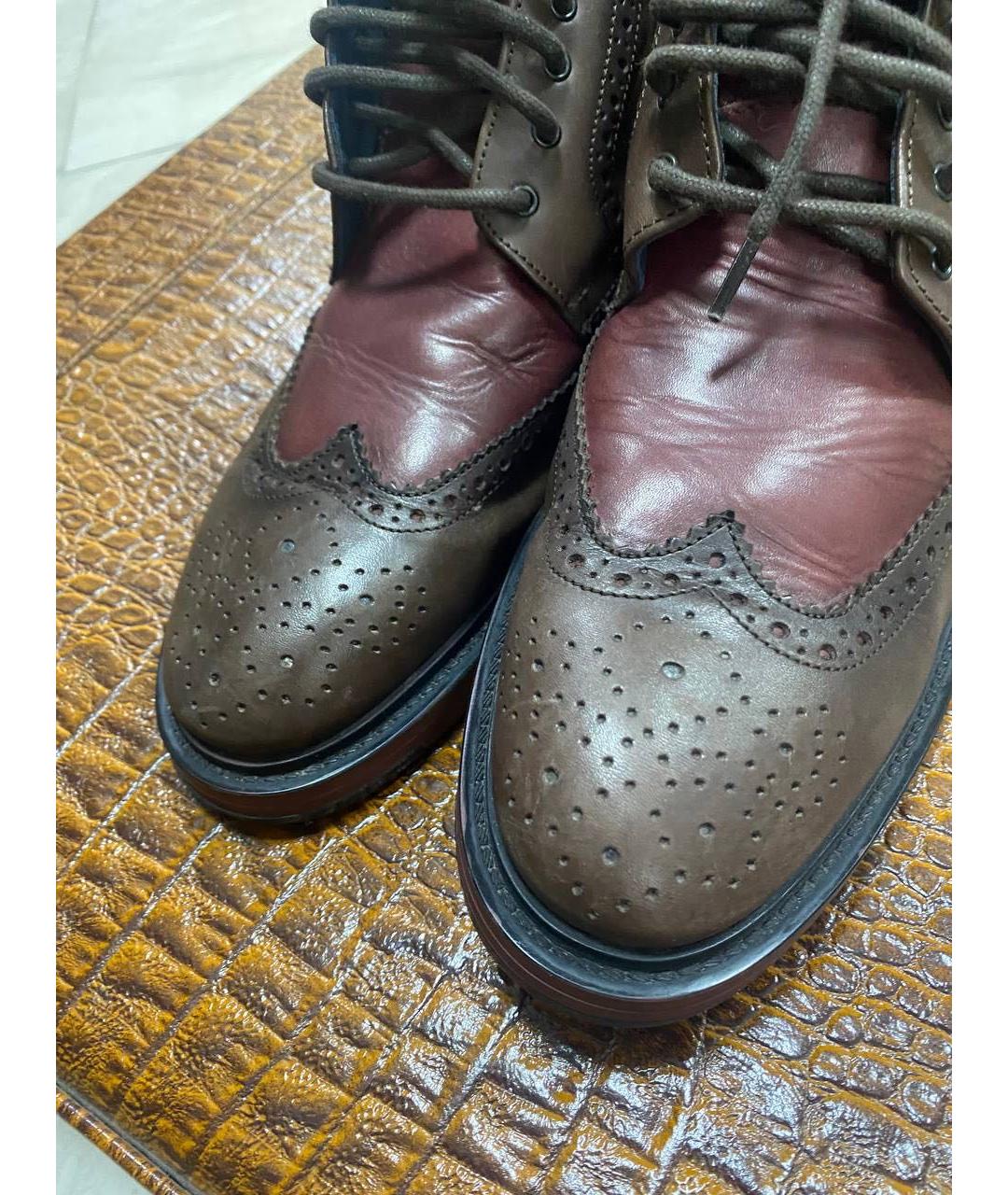 UNGARO Мульти кожаные низкие ботинки, фото 5