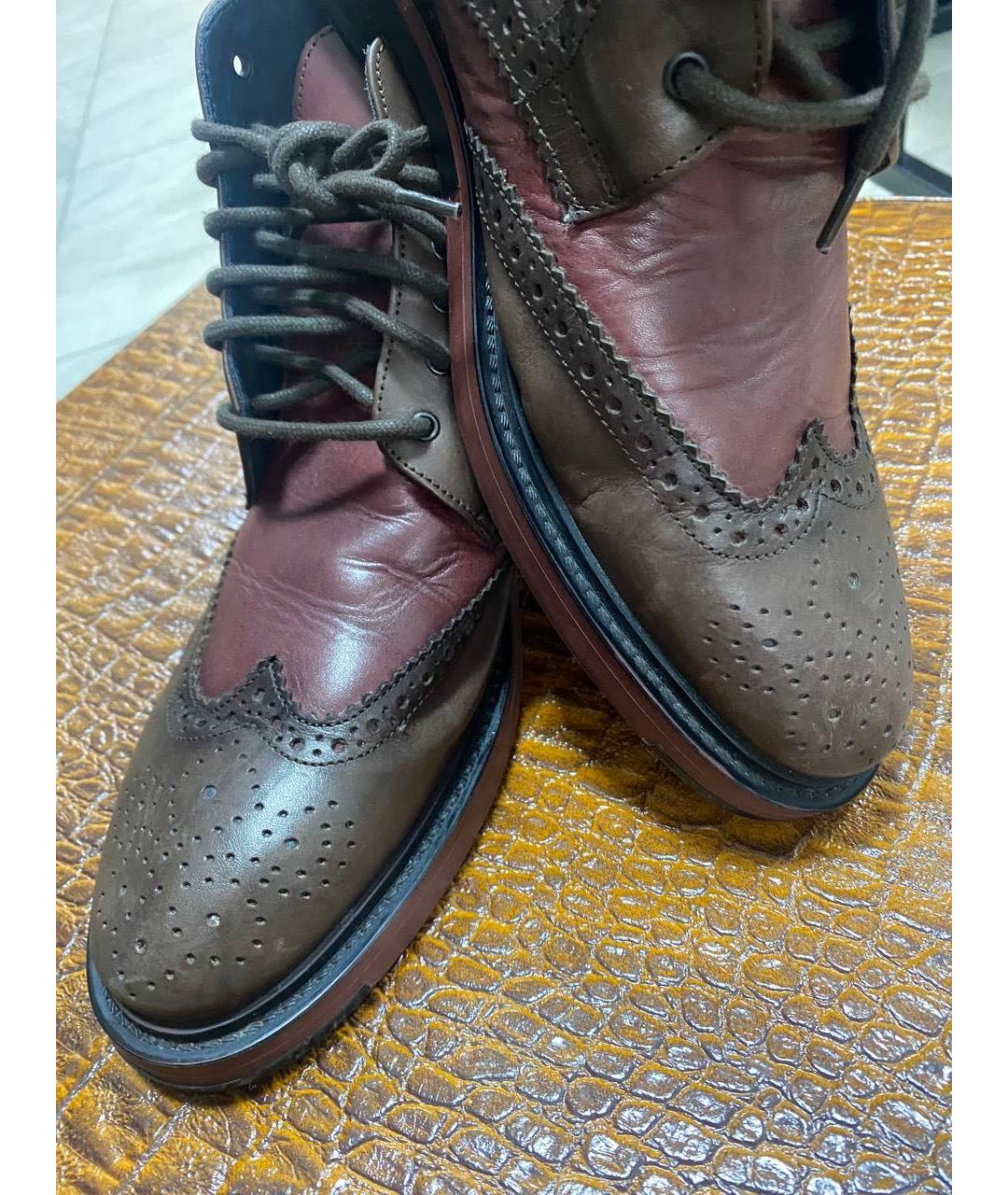 UNGARO Мульти кожаные низкие ботинки, фото 4