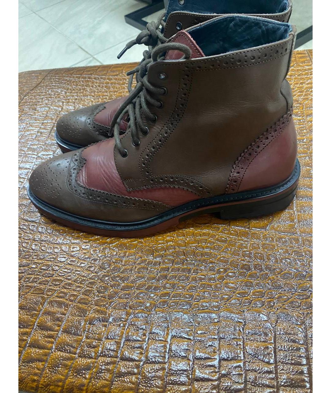 UNGARO Мульти кожаные низкие ботинки, фото 6